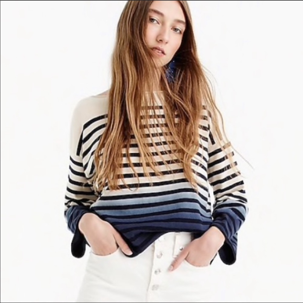 J. Crew Dip-Dye Sweater 💙🦋🐬